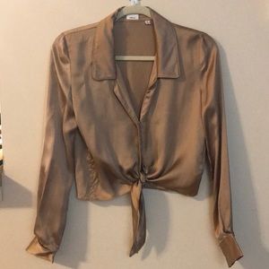 Wilfred Tie-Front Blouse